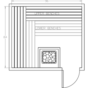 Finnish Sauna Builders 7' x 8' x 7' Pre-Cut Sauna Kit Option 2 / 7 Foot Tall / No Backrest,Option 2 / 7 Foot Tall / Backrest + $343.20,Option 2 / 8 Foot Tall + $425.70 / No Backrest,Option 2 / 8 Foot Tall + $425.70 / Backrest + $343.20 Finnish Sauna Builders Screenshot2022-09-28at1.18.28PM.png