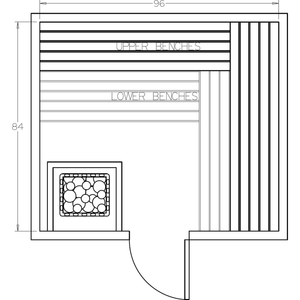 Finnish Sauna Builders 7' x 8' x 7' Pre-Cut Sauna Kit Option 3 / 7 Foot Tall / No Backrest,Option 3 / 7 Foot Tall / Backrest + $343.20,Option 3 / 8 Foot Tall + $425.70 / No Backrest,Option 3 / 8 Foot Tall + $425.70 / Backrest + $343.20 Finnish Sauna Builders Screenshot2022-09-28at1.19.00PM.png