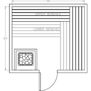Finnish Sauna Builders 7' x 8' x 7' Pre-Cut Sauna Kit Option 4 / 7 Foot Tall / No Backrest,Option 4 / 7 Foot Tall / Backrest + $343.20,Option 4 / 8 Foot Tall + $425.70 / No Backrest,Option 4 / 8 Foot Tall + $425.70 / Backrest + $343.20 Finnish Sauna Builders Screenshot2022-09-28at1.19.09PM.png