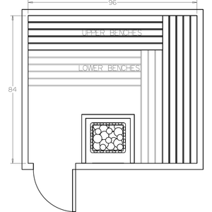 Finnish Sauna Builders 7' x 8' x 7' Pre-Cut Sauna Kit Option 5 / 7 Foot Tall / No Backrest,Option 5 / 7 Foot Tall / Backrest + $343.20,Option 5 / 8 Foot Tall + $425.70 / No Backrest,Option 5 / 8 Foot Tall + $425.70 / Backrest + $343.20 Finnish Sauna Builders Screenshot2022-09-28at1.19.42PM.png