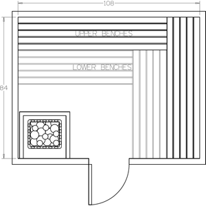 Finnish Sauna Builders 7' x 9' x 7' Pre-Cut Sauna Kit Option 4 / 7 Foot Tall / No Backrest,Option 4 / 7 Foot Tall / Backrest + $386.10,Option 4 / 8 Foot Tall + $454.08 / No Backrest,Option 4 / 8 Foot Tall + $454.08 / Backrest + $386.10 Finnish Sauna Builders Screenshot2022-09-28at1.29.02PM.png