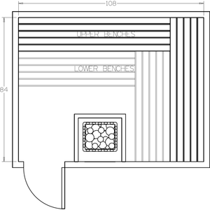 Finnish Sauna Builders 7' x 9' x 7' Pre-Cut Sauna Kit Option 5 / 7 Foot Tall / No Backrest,Option 5 / 7 Foot Tall / Backrest + $386.10,Option 5 / 8 Foot Tall + $454.08 / No Backrest,Option 5 / 8 Foot Tall + $454.08 / Backrest + $386.10 Finnish Sauna Builders Screenshot2022-09-28at1.29.13PM.png