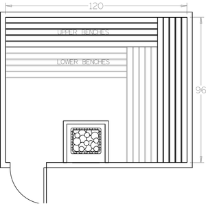 Finnish Sauna Builders 8' x 10' x 7' Pre-Cut Sauna Kit Option 5 / 7 Foot Tall / No Backrest,Option 5 / 7 Foot Tall / Backrest + $429.00,Option 5 / 8 Foot Tall + $510.84 / No Backrest,Option 5 / 8 Foot Tall + $510.84 / Backrest + $429.00 Finnish Sauna Builders Screenshot2022-09-28at1.33.42PM.png