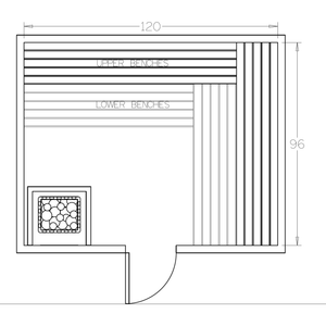 Finnish Sauna Builders 8' x 10' x 7' Pre-Cut Sauna Kit Option 4 / 7 Foot Tall / No Backrest,Option 4 / 7 Foot Tall / Backrest + $429.00,Option 4 / 8 Foot Tall + $510.84 / No Backrest,Option 4 / 8 Foot Tall + $510.84 / Backrest + $429.00 Finnish Sauna Builders Screenshot2022-09-28at1.33.51PM.png