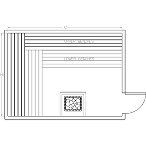 Finnish Sauna Builders 8' x 11' x 7' Pre-Cut Sauna Kit Option 5 / 7 Foot Tall / No Backrest,Option 5 / 7 Foot Tall / Backrest + $471.90,Option 5 / 8 Foot Tall + $539.22 / No Backrest,Option 5 / 8 Foot Tall + $539.22 / Backrest + $471.90 Finnish Sauna Builders Screenshot2022-09-28at1.43.09PM.png