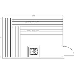 Finnish Sauna Builders 8' x 12' x 7' Pre-Cut Sauna Kit Option 6 / 7 Foot Tall / No Backrest,Option 6 / 7 Foot Tall / Backrest + $514.80,Option 6 / 8 Foot Tall + $567.60 / No Backrest,Option 6 / 8 Foot Tall + $567.60 / Backrest + $514.80 Finnish Sauna Builders Screenshot2022-09-28at1.50.29PM.png