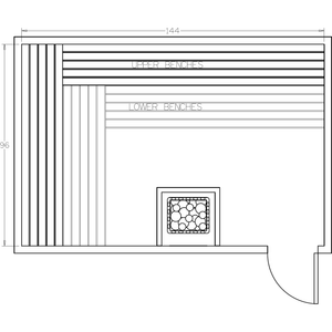 Finnish Sauna Builders 8' x 12' x 7' Pre-Cut Sauna Kit Option 7 / 7 Foot Tall / No Backrest,Option 7 / 7 Foot Tall / Backrest + $514.80,Option 7 / 8 Foot Tall + $567.60 / No Backrest,Option 7 / 8 Foot Tall + $567.60 / Backrest + $514.80 Finnish Sauna Builders Screenshot2022-09-28at1.51.28PM.png