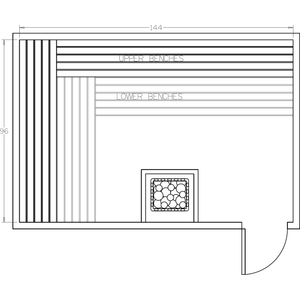 Finnish Sauna Builders 8' x 12' x 7' Pre-Cut Sauna Kit Option 8 / 7 Foot Tall / No Backrest,Option 8 / 7 Foot Tall / Backrest + $514.80,Option 8 / 8 Foot Tall + $567.60 / No Backrest,Option 8 / 8 Foot Tall + $567.60 / Backrest + $514.80 Finnish Sauna Builders Screenshot2022-09-28at1.51.38PM.png
