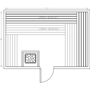 Finnish Sauna Builders 8' x 12' x 7' Pre-Cut Sauna Kit Option 10 / 7 Foot Tall / No Backrest,Option 10 / 7 Foot Tall / Backrest + $514.80,Option 10 / 8 Foot Tall + $567.60 / No Backrest,Option 10 / 8 Foot Tall + $567.60 / Backrest + $514.80 Finnish Sauna Builders Screenshot2022-09-28at1.52.05PM.png