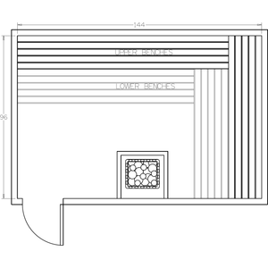 Finnish Sauna Builders 8' x 12' x 7' Pre-Cut Sauna Kit Option 11 / 7 Foot Tall / No Backrest,Option 11 / 7 Foot Tall / Backrest + $514.80,Option 11 / 8 Foot Tall + $567.60 / No Backrest,Option 11 / 8 Foot Tall + $567.60 / Backrest + $514.80 Finnish Sauna Builders Screenshot2022-09-28at1.53.29PM.png