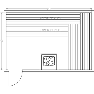 Finnish Sauna Builders 8' x 12' x 7' Pre-Cut Sauna Kit Option 12 / 7 Foot Tall / No Backrest,Option 12 / 7 Foot Tall / Backrest + $514.80,Option 12 / 8 Foot Tall + $567.60 / No Backrest,Option 12 / 8 Foot Tall + $567.60 / Backrest + $514.80 Finnish Sauna Builders Screenshot2022-09-28at1.53.40PM.png
