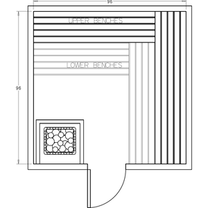 Finnish Sauna Builders 8' x 8' x 7' Pre-Cut Sauna Kit Option 4 / 7 Foot Tall / No Backrest,Option 4 / 7 Foot Tall / Backrest + $343.20,Option 4 / 8 Foot Tall + $454.08 / No Backrest,Option 4 / 8 Foot Tall + $454.08 / Backrest + $343.20 Finnish Sauna Builders Screenshot2022-09-28at1.58.48PM.png