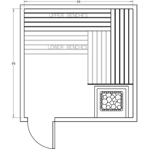 Finnish Sauna Builders 8' x 8' x 7' Pre-Cut Sauna Kit Option 5 / 7 Foot Tall / No Backrest,Option 5 / 7 Foot Tall / Backrest + $343.20,Option 5 / 8 Foot Tall + $454.08 / No Backrest,Option 5 / 8 Foot Tall + $454.08 / Backrest + $343.20 Finnish Sauna Builders Screenshot2022-09-28at1.58.58PM.png