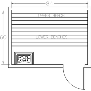 Finnish Sauna Builders 5' x 7' x 7' Pre-Cut Sauna Kit Option 5 / 7 Foot Tall / No Backrest,Option 5 / 7 Foot Tall / Backrest - $300.30,Option 5 / 8 Foot Tall + $340.56 / No Backrest,Option 5 / 8 Foot Tall + $340.56 / Backrest - $300.30 Finnish Sauna Builders Screenshot2022-09-28at11.19.42AM.png