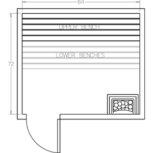Finnish Sauna Builders 6' x 7' x 7' Pre-Cut Sauna Kit Option 5 / 7 Foot Tall / No Backrest,Option 5 / 7 Foot Tall / Backrest - $300.30,Option 5 / 8 Foot Tall + $368.94 / No Backrest,Option 5 / 8 Foot Tall + $368.94 / Backrest - $300.30 Finnish Sauna Builders Screenshot2022-09-28at12.26.35PM.png