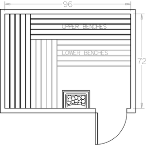 Finnish Sauna Builders 6' x 8' x 7' Pre-Cut Sauna Kit Option 2 / 7 Foot Tall / No Backrest,Option 2 / 7 Foot Tall / Backrest - $343.20,Option 2 / 8 Foot Tall - $397.32 / No Backrest,Option 2 / 8 Foot Tall - $397.32 / Backrest - $343.20 Finnish Sauna Builders Screenshot2022-09-28at12.32.53PM.png