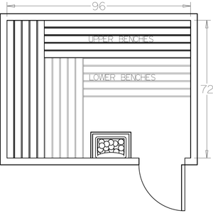 Finnish Sauna Builders 6' x 8' x 7' Pre-Cut Sauna Kit Option 1 / 7 Foot Tall / No Backrest,Option 1 / 7 Foot Tall / Backrest - $343.20,Option 1 / 8 Foot Tall - $397.32 / No Backrest,Option 1 / 8 Foot Tall - $397.32 / Backrest - $343.20 Finnish Sauna Builders Screenshot2022-09-28at12.33.01PM.png