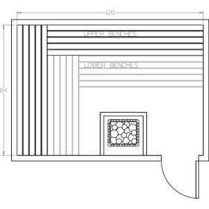 Finnish Sauna Builders 7' x 10' x 7' Pre-Cut Sauna Kit Option 1 / 7 Foot Tall / No Backrest,Option 1 / 7 Foot Tall / Backrest + $429.00,Option 1 / 8 Foot Tall + $482.46 / No Backrest,Option 1 / 8 Foot Tall + $482.46 / Backrest + $429.00 Finnish Sauna Builders Screenshot2022-09-28at12.44.49PM.png