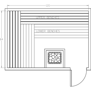Finnish Sauna Builders 7' x 10' x 7' Pre-Cut Sauna Kit Option 2 / 7 Foot Tall / No Backrest,Option 2 / 7 Foot Tall / Backrest + $429.00,Option 2 / 8 Foot Tall + $482.46 / No Backrest,Option 2 / 8 Foot Tall + $482.46 / Backrest + $429.00 Finnish Sauna Builders Screenshot2022-09-28at12.46.19PM.png