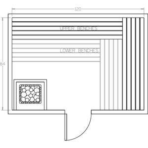 Finnish Sauna Builders 7' x 10' x 7' Pre-Cut Sauna Kit Option 4 / 7 Foot Tall / No Backrest,Option 4 / 7 Foot Tall / Backrest + $429.00,Option 4 / 8 Foot Tall + $482.46 / No Backrest,Option 4 / 8 Foot Tall + $482.46 / Backrest + $429.00 Finnish Sauna Builders Screenshot2022-09-28at12.46.41PM.png