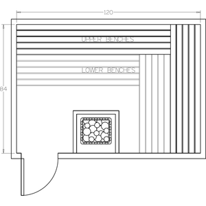 Finnish Sauna Builders 7' x 10' x 7' Pre-Cut Sauna Kit Option 6 / 7 Foot Tall / No Backrest,Option 6 / 7 Foot Tall / Backrest + $429.00,Option 6 / 8 Foot Tall + $482.46 / No Backrest,Option 6 / 8 Foot Tall + $482.46 / Backrest + $429.00 Finnish Sauna Builders Screenshot2022-09-28at12.47.05PM.png