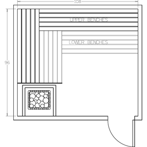 Finnish Sauna Builders 8' x 9' x 7' Pre-Cut Sauna Kit Option 1 / 7 Foot Tall / No Backrest,Option 1 / 7 Foot Tall / Backrest + $386.10,Option 1 / 8 Foot Tall + $482.46 / No Backrest,Option 1 / 8 Foot Tall + $482.46 / Backrest + $386.10 Finnish Sauna Builders Screenshot2022-09-28at2.04.04PM.png