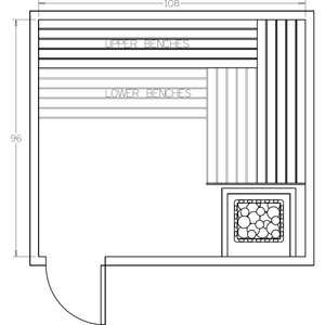 Finnish Sauna Builders 8' x 9' x 7' Pre-Cut Sauna Kit Option 5 / 7 Foot Tall / No Backrest,Option 5 / 7 Foot Tall / Backrest + $386.10,Option 5 / 8 Foot Tall + $482.46 / No Backrest,Option 5 / 8 Foot Tall + $482.46 / Backrest + $386.10 Finnish Sauna Builders Screenshot2022-09-28at2.04.52PM.png