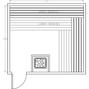 Finnish Sauna Builders 9' x 10' x 7' Pre-Cut Sauna Kit Option 6 / 7 Foot Tall / No Backrest,Option 6 / 7 Foot Tall / Backrest + $429.00,Option 6 / 8 Foot Tall + $539.22 / No Backrest,Option 6 / 8 Foot Tall + $539.22 / Backrest + $429.00 Finnish Sauna Builders Screenshot2022-09-28at2.24.22PM.png