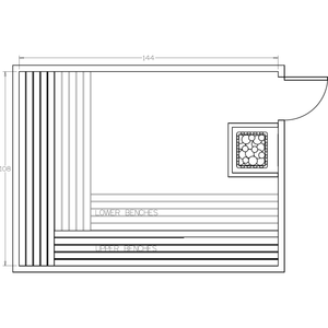 Finnish Sauna Builders 9' x 12' x 7' Pre-Cut Sauna Kit Option 1 / 7 Foot Tall / No Backrest,Option 1 / 7 Foot Tall / Backrest + $514.80,Option 1 / 8 Foot Tall + $595.98 / No Backrest,Option 1 / 8 Foot Tall + $595.98 / Backrest + $514.80 Finnish Sauna Builders Screenshot2022-09-28at2.35.30PM.png