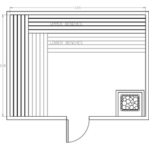 Finnish Sauna Builders 9' x 12' x 7' Pre-Cut Sauna Kit Option 10 / 7 Foot Tall / No Backrest,Option 10 / 7 Foot Tall / Backrest + $514.80,Option 10 / 8 Foot Tall + $595.98 / No Backrest,Option 10 / 8 Foot Tall + $595.98 / Backrest + $514.80 Finnish Sauna Builders Screenshot2022-09-28at2.36.57PM.png