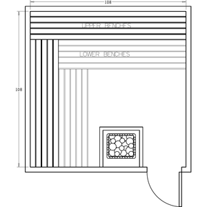 Finnish Sauna Builders 9' x 9' x 7' Pre-Cut Sauna Kit Option 1 / 7 Foot Tall / No Backrest,Option 1 / 7 Foot Tall / Backrest + $386.10,Option 1 / 8 Foot Tall + $510.84 / No Backrest,Option 1 / 8 Foot Tall + $510.84 / Backrest + $386.10 Finnish Sauna Builders Screenshot2022-09-28at2.41.27PM.png