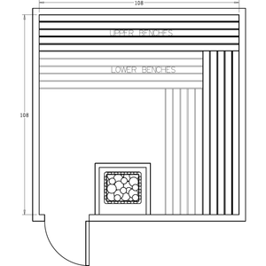 Finnish Sauna Builders 9' x 9' x 7' Pre-Cut Sauna Kit Option 5 / 7 Foot Tall / No Backrest,Option 5 / 7 Foot Tall / Backrest + $386.10,Option 5 / 8 Foot Tall + $510.84 / No Backrest,Option 5 / 8 Foot Tall + $510.84 / Backrest + $386.10 Finnish Sauna Builders Screenshot2022-09-28at2.42.18PM.png