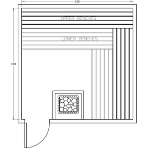 Finnish Sauna Builders 9' x 9' x 7' Pre-Cut Sauna Kit Option 6 / 7 Foot Tall / No Backrest,Option 6 / 7 Foot Tall / Backrest + $386.10,Option 6 / 8 Foot Tall + $510.84 / No Backrest,Option 6 / 8 Foot Tall + $510.84 / Backrest + $386.10 Finnish Sauna Builders Screenshot2022-09-28at2.42.28PM.png