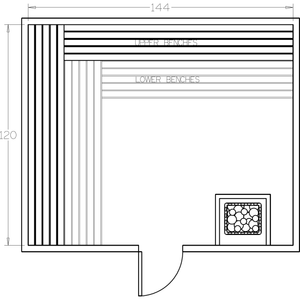 Finnish Sauna Builders 10' x 12' x 7' Pre-Cut Sauna Kit Option 3 / 7 Foot Tall / No Backrest,Option 3 / 7 Foot Tall / Backrest + $514.80,Option 3 / 8 Foot Tall + $624.36 / No Backrest,Option 3 / 8 Foot Tall + $624.36 / Backrest + $514.80 Finnish Sauna Builders Screenshot2022-09-28at3.14.42PM.png