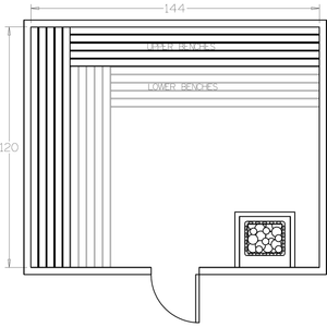 Finnish Sauna Builders 10' x 12' x 7' Pre-Cut Sauna Kit Option 4 / 7 Foot Tall / No Backrest,Option 4 / 7 Foot Tall / Backrest + $514.80,Option 4 / 8 Foot Tall + $624.36 / No Backrest,Option 4 / 8 Foot Tall + $624.36 / Backrest + $514.80 Finnish Sauna Builders Screenshot2022-09-28at3.15.07PM.png