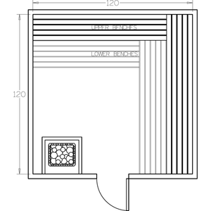 Finnish Sauna Builders 10' x 10' x 7' Pre-Cut Sauna Kit Option 2 / 7 Foot Tall / No Backrest,Option 2 / 7 Foot Tall / Backrest + $429.00,Option 2 / 8 Foot Tall + $567.60 / No Backrest,Option 2 / 8 Foot Tall + $567.60 / Backrest + $429.00 Finnish Sauna Builders Screenshot2022-09-28at3.33.17PM.png