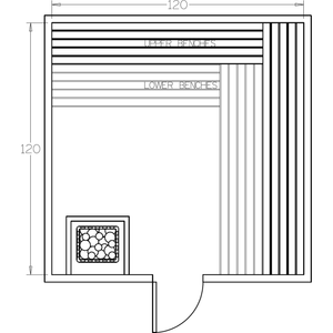 Finnish Sauna Builders 10' x 10' x 7' Pre-Cut Sauna Kit Option 3 / 7 Foot Tall / No Backrest,Option 3 / 7 Foot Tall / Backrest + $429.00,Option 3 / 8 Foot Tall + $567.60 / No Backrest,Option 3 / 8 Foot Tall + $567.60 / Backrest + $429.00 Finnish Sauna Builders Screenshot2022-09-28at3.33.25PM.png