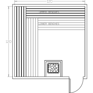 Finnish Sauna Builders 10' x 10' x 7' Pre-Cut Sauna Kit Option 4 / 7 Foot Tall / No Backrest,Option 4 / 7 Foot Tall / Backrest + $429.00,Option 4 / 8 Foot Tall + $567.60 / No Backrest,Option 4 / 8 Foot Tall + $567.60 / Backrest + $429.00 Finnish Sauna Builders Screenshot2022-09-28at3.33.40PM.png