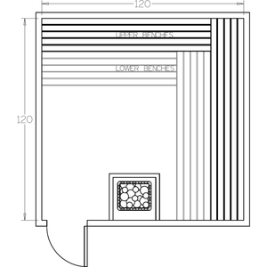 Finnish Sauna Builders 10' x 10' x 7' Pre-Cut Sauna Kit Option 5 / 7 Foot Tall / No Backrest,Option 5 / 7 Foot Tall / Backrest + $429.00,Option 5 / 8 Foot Tall + $567.60 / No Backrest,Option 5 / 8 Foot Tall + $567.60 / Backrest + $429.00 Finnish Sauna Builders Screenshot2022-09-28at3.33.48PM.png