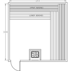 Finnish Sauna Builders 12' x 12' x 7' Pre-Cut Sauna Kit Option 5 / 7 Foot Tall / No Backrest,Option 5 / 7 Foot Tall / Backrest + $514.80,Option 5 / 8 Foot Tall + $681.12 / No Backrest,Option 5 / 8 Foot Tall + $681.12 / Backrest + $514.80 Finnish Sauna Builders Screenshot2022-09-29at4.43.12PM.png