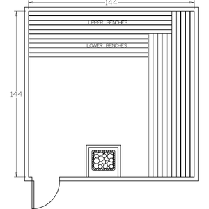 Finnish Sauna Builders 12' x 12' x 7' Pre-Cut Sauna Kit Option 6 / 7 Foot Tall / No Backrest,Option 6 / 7 Foot Tall / Backrest + $514.80,Option 6 / 8 Foot Tall + $681.12 / No Backrest,Option 6 / 8 Foot Tall + $681.12 / Backrest + $514.80 Finnish Sauna Builders Screenshot2022-09-29at4.43.22PM.png