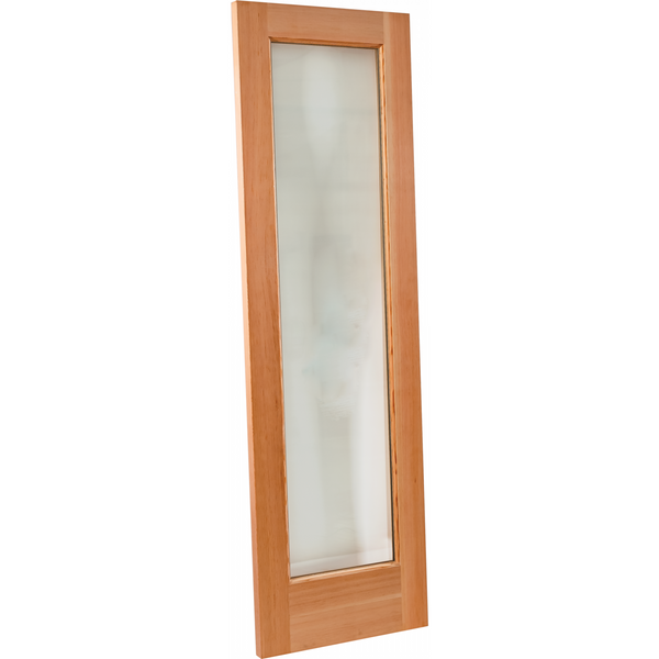 Finnish Sauna Builders Fir Sauna Door 2' x 6' with 15"x59" Clear Tempered Thermo Glass Finnish Sauna Builders fir-24x72-2-1-2.png