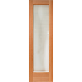 Image for Finnish Sauna Builders Fir Sauna Door 2' x 6'8" with a Clear 16"x67" Tempered Thermo Glass