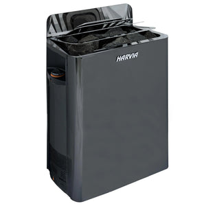 Harvia Wall Sauna Heater 6kw Stainless Steel with Built-In Controls(170-300cf) Black Stainless Steel Harvia thewallheaterblacknobg_1024x1024_2x_jpg.webp